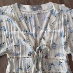 ASOS  Floral Maxi Dress with Blue and White Pattern Size 4 NWT Photo 5