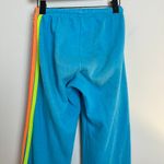 Aviator Nation 5 Stripe Sweatpant in Neon Blue & Neon Rainbow Size Small Photo 7