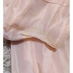 American Vintage 1950s Vintage Strapless Formal Prom Dress Gown Full Length Pink Photo 5