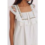 Urban Outfitters  Womens Boho Festival Floral Embroidered‎ Ruffle Dress Size S Photo 2