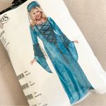 Charades Renaissance Queen Costume Blue Velvet Gown and Headpiece NEW IN PACKAGE Size XS Photo 14