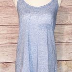 PINK - Victoria's Secret PINK Victoria’s Secret Heathered Blue Racerback Sleep Tank Top Size S Photo 0