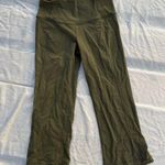 Lululemon Gather and Grow Olive Green Split Hem Crop leggings size 4 Photo 0