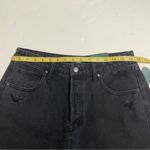 Wild Fable NWT 10 Black Wash Denim High Rise Bermuda Shorts Long Cutoff Hems New Photo 6