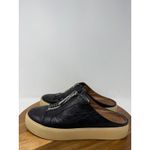 Frye Lena Black Leather Zipper Mule Sneakers Slip On Shoes Size 6M Photo 3