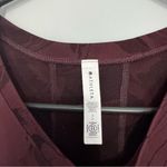 Athleta Seamless Momentum Tee Burgundy Patterned Top Photo 5