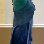 Victoria's Secret Victoria’s Secret Satin & Lace Babydoll Slip Midnight Blue Size Small Chemise Photo 7