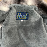 Vintage 90s Hud Black White & Gray Faux Fur Coat Photo 3