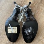 Nine West Y2K transparent strap rhinestone heels Photo 3