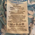 Draper James  Blue White Floral Scoop Neck Ruffle Bottom Dress S/M Photo 7