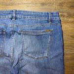 White House | Black Market Blue Distressed Skinny Silver Accents Jeans Size 10R Photo 9