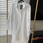 SheIn white shirt dress size Medium Photo 1