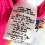 Peixoto Womens One Shoulder 2 Piece Bikini Swim Suit Pink Ribbed Fabric Trim XL Photo 5