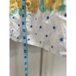 White Stag  Sleepwear Breakfast Dress‎ White/Yellow Floral Zip Front Size Small Photo 3