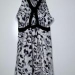 Parker Snow Leopard Print Cross Back Silk Mini Dress Size Small Photo 1