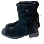 Abeo Blaine Women's Comfort Black Sheepskin Lining Suede Leather Boots Size 7.5 Photo 1