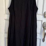 Torrid Midi Slip Trapeze Dress Deep Black Sleeveless V Neck Plus Size 3X 22-24 Photo 0