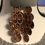 Paparazzi  Copper Star Spangled Shine Dangle Earrings Photo 4