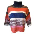Knox Rose NWT, Cozy Colorful Striped Knit Turtleneck Sweater, Sz XS Photo 3
