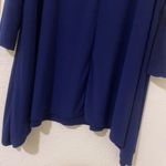 American City Wear Women’s 3/4 sleeve Blouse Top Shirt 3X Color Blue Round Neck Photo 7