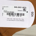 Xersion NWT  Top Women’s M Brown Short Sleeve Mock Neck Rib Activewear Quick-Dri Photo 4