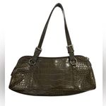 Bisou Bisou  Croc-Embossed Brown Bag Photo 1