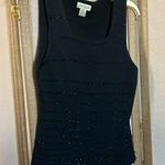 Ann Taylor FINAL MARKDOWN  Midnight Black Silk Top medium Photo 0