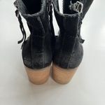 Dolce Vita Suede Double Zip Stacked Heel Ankle‎ Booties Black Size 8.5 Photo 6