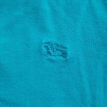 Burberry  Women’s Teal Puff Sleeve Chic Feminine Retro Classic Polo Size Medium Photo 1