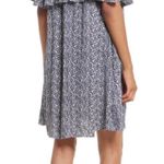 Rebecca Minkoff NWT $188 Blue Havasu Off The Shoulder Dress 8 Photo 3