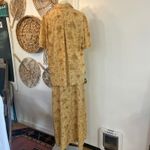 Karen Scott Vintage Sunflower Floral Prairie Skirt Set Cottagecore Yellow L Photo 5