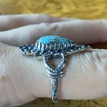 Natural Blue Moon Turquoise Sterling Silver Ring Size 8 Photo 2