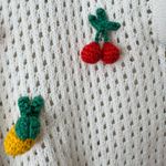 Farm Rio Crochet 3D Fruit Embellishments Sweater, Size M Photo 10