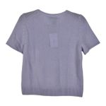 C by Bloomingdales Cashmere Short Sleeve Sweater Serenity Blue Size S Photo 4