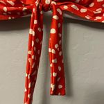 Nasty Gal Spot Tie Front Bikini Set in Burnt Orange and White size 14 NEW Photo 5