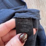 Theory  navy blue raglan lace up back shirt‎ dress Photo 6