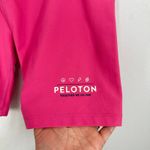 Peloton  High Waisted Biker Shorts Pink Size M Workout Athletic Spinning Cycling Photo 2