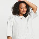 ASOS Oversized Mini Smock Dress Photo 2