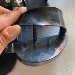 Melissa  Black Love Lip Li Studded Coastal Goth Minimalist Jelly Sandals 6 Photo 2