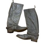 Steve Madden  Rovvee Light Brown Leather Tall‎ Boho Boots Distressed Size 7.5 Photo 2