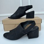 Eileen Fisher  Leigh Nubuck Slingback Sandal In Black Women’s 7 Vero Cuoio Photo 1