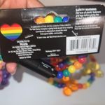 Disney New-  Light Up Necklace Mickey Mouse Icon Shaped Beads Rainbow Pride Co… Photo 5