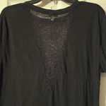 EXPRESS  Skull Graphic Lace V-Cut Tee L Photo 4