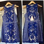 Endless Rose  Navy Crochet Dress Size Small Photo 3