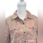Liz Claiborne  90's Pink Paisley Button Down Top Size‎ M Photo 1