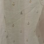 For Cynthia BEACHWEAR Linen Novelty sailboat anchor Print Coverup Tunic size S Photo 8