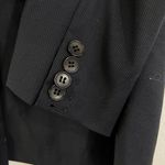 Theory  Wool Blazer Jacket Pinstripe Two Button Business Career Navy Size Unknown Photo 5