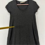 ZARA  Trafaluc Striped Maxi Dress Size S Grey Photo 5