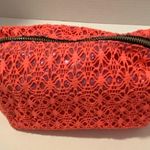 Pink Crochet Glitter Cosmetic Bag. Photo 8