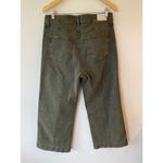 Paige  High Rise Anessa Wide Leg Ankle Jeans Vintage Mossy Green Women's Size 30 Photo 2